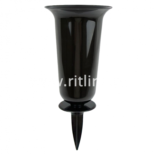 Ваза пластмассовая со штырем, H-37 см (чаша и штырь) FITTONE