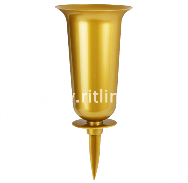 Ваза пластмассовая со штырем, H-37 см (чаша и штырь) FITTONE