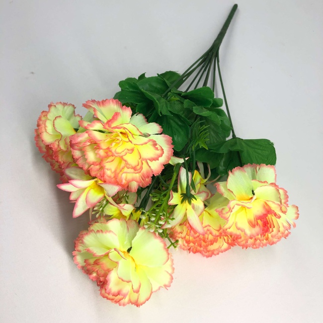 Букет гвоздик "FITTONE", 9г., выс. 42см, цв.микс