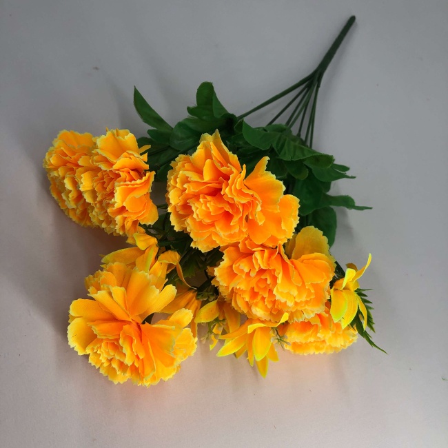 Букет гвоздик "FITTONE", 9г., выс. 42см, цв.микс