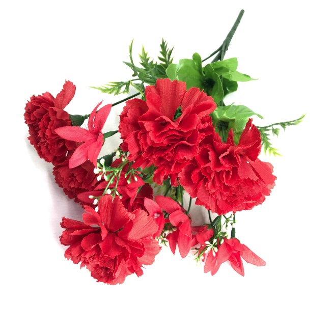 Букет гвоздик "FITTONE", 9г., выс. 42см, цв.микс