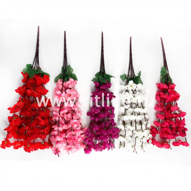 Букет сакуры "FITTONE", 7 ветвей, 63 цветка, выс. 58см, цв.микс Букет сакуры "FITTONE", 7 ветвей, 63 цветка, выс. 58см, цв.микс