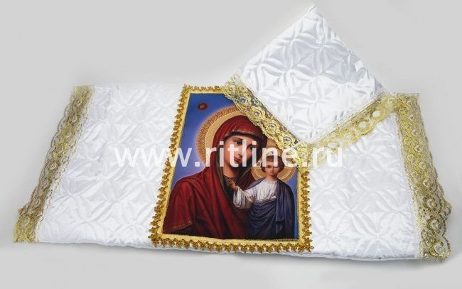 Комплект (атласная т/с "Венеция", вставка "Богородица", тесьма, кружево) FITTONE Комплект (атласная т/с "Венеция", вставка "Богородица", тесьма, кружево) FITTONE