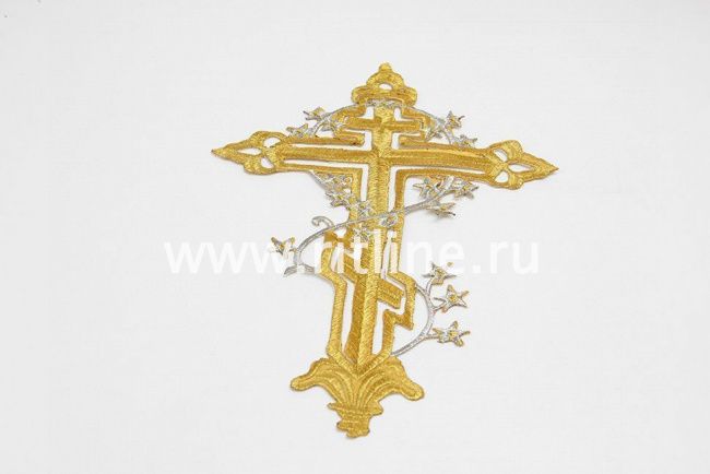 Термокрест №1 золото с сереб. веткой "Fittone" (Lite) (30х20см)