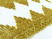 Тесьма 1755, светлое золото, шир. 3,7 см, 25 ярдов FITTONE