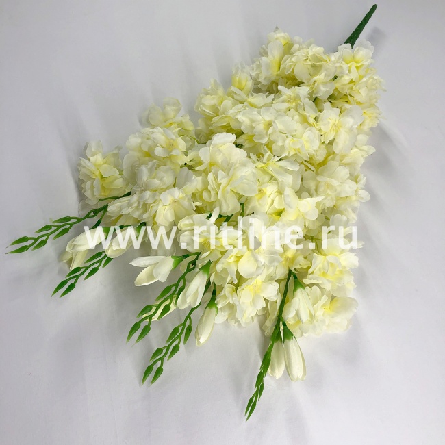 Букет дельфиниума "FITTONE", 3 ветви по 5г, выс. 64см, атлас, цв.микс Букет дельфиниума "FITTONE", 3 ветви по 5г, выс. 64см, атлас, цв.микс