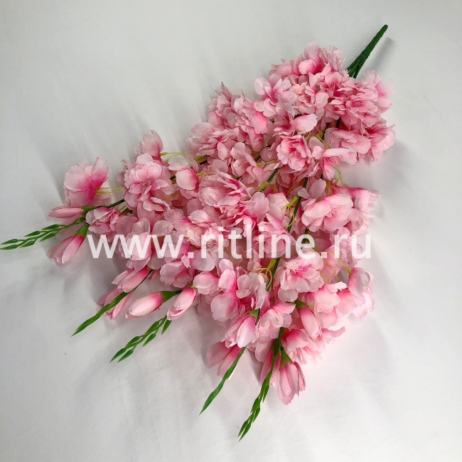 Букет дельфиниума "FITTONE", 3 ветви по 5г, выс. 64см, атлас, цв.микс Букет дельфиниума "FITTONE", 3 ветви по 5г, выс. 64см, атлас, цв.микс