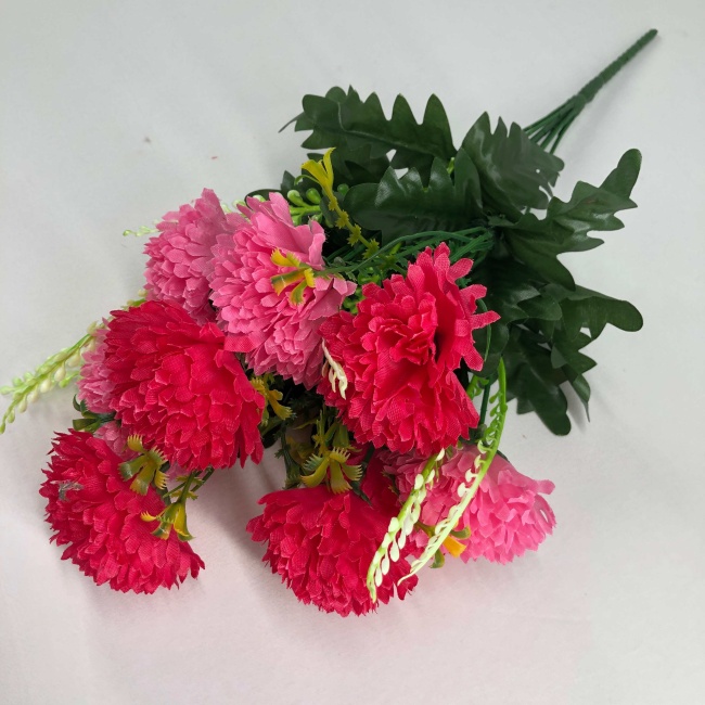 Букет гвоздика "FITTONE", 9г., выс. 54см, шелк, цв.микс