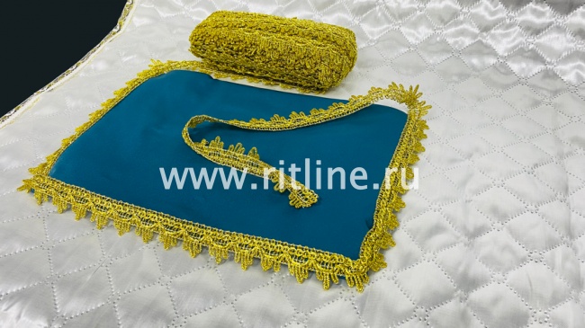 Тесьма 1259, светлое золото, шир. 2,7 см, 25 ярдов FITTONE