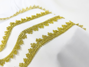 Тесьма 1259, светлое золото, шир. 2,7 см, 25 ярдов FITTONE