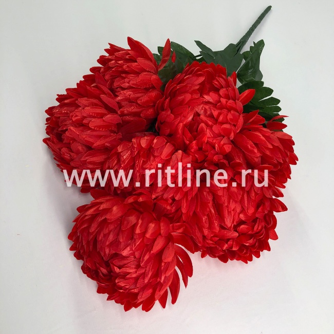 Букет хризантем ШАР "FITTONE", 7г, выс. 60см, цв.микс