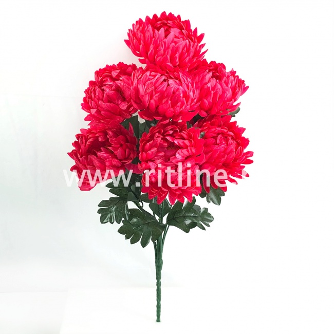 Букет хризантем ШАР "FITTONE", 7г, выс. 60см, цв.микс