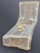 Комплект (атлас, атлас с золотым накатом "Ажурный крест", кружево) FITTONE