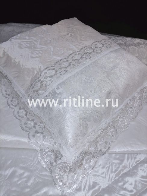 Комплект КТПК (Н+П) (термостежка крест, парча серебро, кружево) "FITTONE Luxe" Комплект КТПК (Н+П) (термостежка крест, парча серебро, кружево) "FITTONE Luxe"