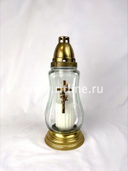 Лампада стекло, крышка пластик, прозрачный цвет, 290х120 "FITTONE" Лампада стекло, крышка пластик, прозрачный цвет, 290х120 "FITTONE"