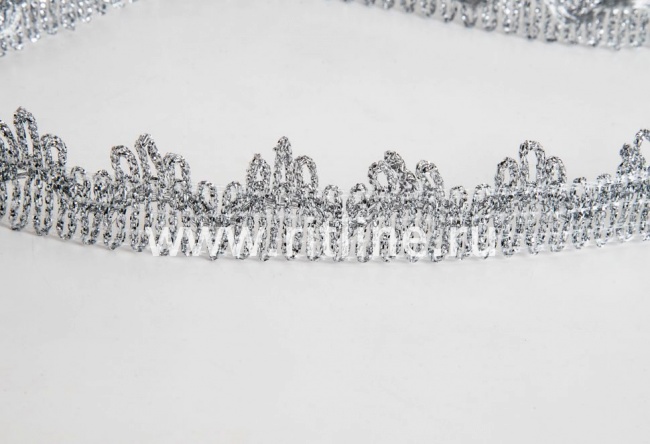 Тесьма 1258, серебро, шир. 2,7 см, 25 ярдов FITTONE