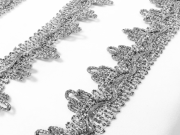 Тесьма 1258, серебро, шир. 2,7 см, 25 ярдов FITTONE