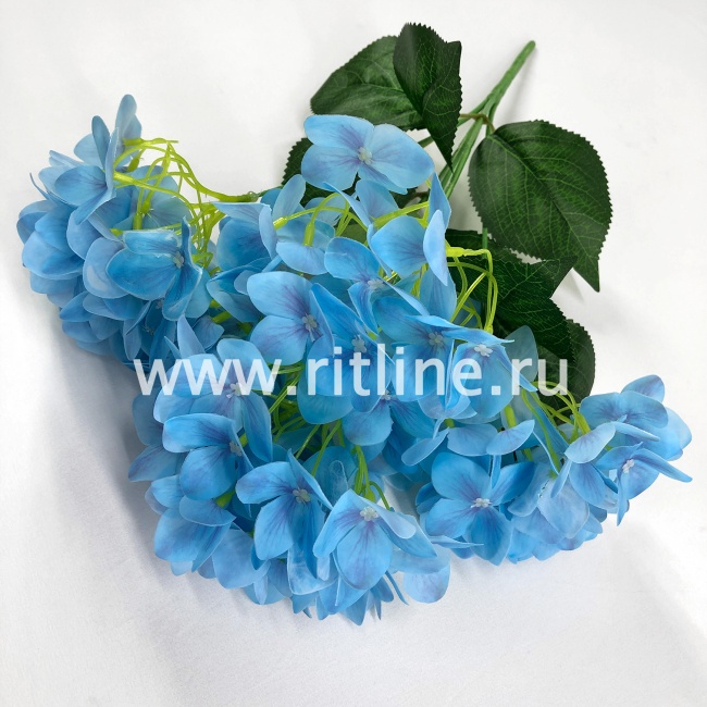 Букет гортензии "FITTONE", 5 ветвей по 24г, выс. 47см, цв.микс