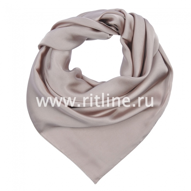 Платок однотонный атласный подрубной FITTONE