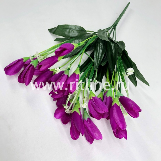 Букет крокусов, 21г, выс. 35 см, цв. микс FITTONE