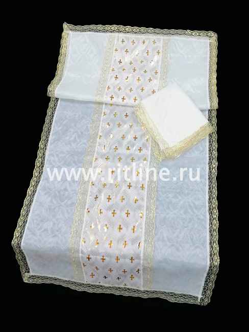 Комплект (шелковая т/с "Венеция", шелк с накатом, кружево) FITTONE Комплект (шелковая т/с "Венеция", шелк с накатом, кружево) FITTONE