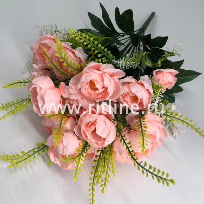 Букет пионов с травкой "FITTONE", 18г, выс. 52см, цв.микс