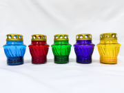 Лампада стеклянная (110х75, крышка металл, цв. микс) FITTONE