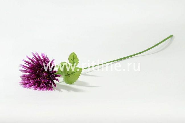 Хризантема одиночная Fittone, выс.70см, плотный шелк, цв.микс