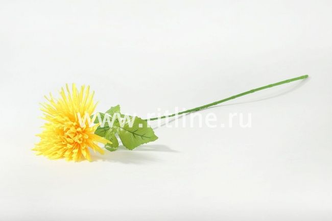 Хризантема одиночная Fittone, выс.70см, плотный шелк, цв.микс