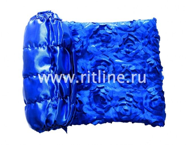 Обивка Fittone атлас, верх атлас с нашитыми розами 6 см Обивка Fittone атлас, верх атлас с нашитыми розами 6 см