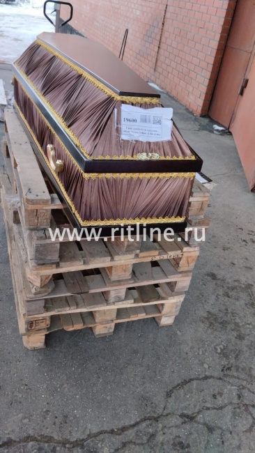 УЦЕНКА Гроб комби 6-ти гранник, цв.шоколад-гофре, р.190 (Lite) "MOREFIX"