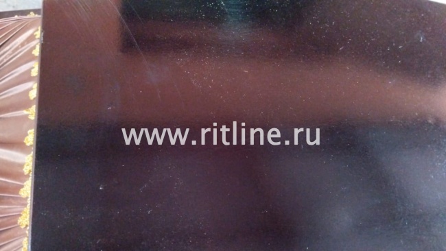 УЦЕНКА Гроб комби 6-ти гранник, цв.шоколад-гофре, р.190 (Lite) "MOREFIX"