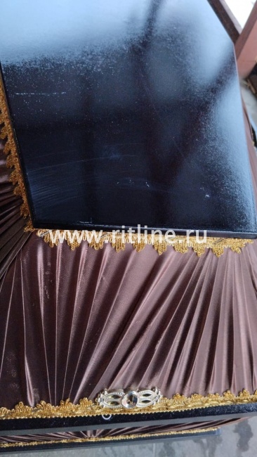 УЦЕНКА Гроб комби 6-ти гранник, цв.шоколад-гофре, р.190 (Lite) "MOREFIX"