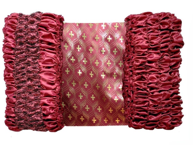 Обивка ELITE атласная (верх атлас с накатом + боковины атлас и гипюр) FITTONE LUXE Обивка ELITE атласная (верх атлас с накатом + боковины атлас и гипюр) FITTONE LUXE