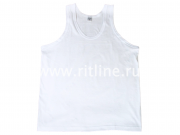 Майка мужская, цв. белый FITTONE Майка мужская, цв. белый FITTONE