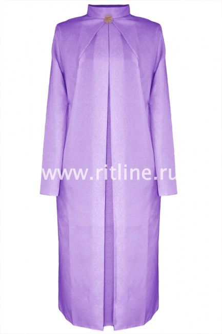 Саван габардиновый "LUXE" с брошью, цв. лавандовый FITTONE