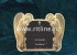 Табличка металл фигурная, фотопечать Два Ангела 280*215мм, цв.черный + набор букв "MOREFIX"