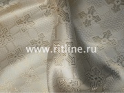 Парча церковная "Объемный крест", ширина 1,5 м FITTONE