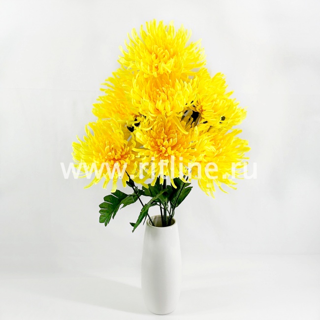 Букет хризантем "FITTONE", 7г, выс. 57см, цв.микс Букет хризантем "FITTONE", 7г, выс. 57см, цв.микс