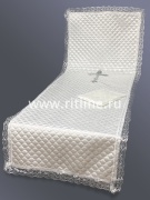 Комплект (атласная т/с "Ромб", вышивка "Крест", кружево) FITTONE Комплект (атласная т/с "Ромб", вышивка "Крест", кружево) FITTONE