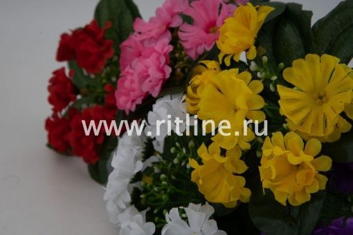 Букет хризантем "Fittone", 6г, выс.20, цв.микс Букет хризантем "Fittone", 6г, выс.20, цв.микс