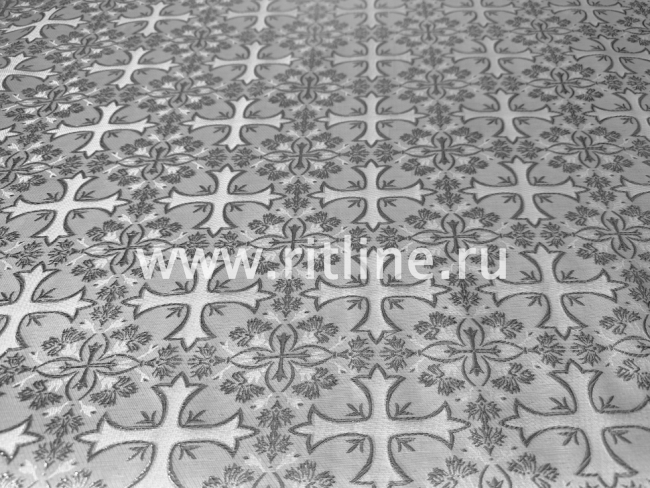 Парча церковная "Крест с узором", ширина 1,5 м FITTONE Парча церковная "Крест с узором", ширина 1,5 м FITTONE