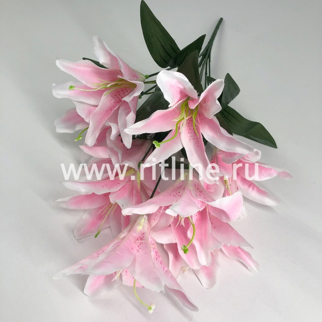 Букет лилий "FITTONE", 9г., выс. 46см, цв.микс Букет лилий "FITTONE", 9г., выс. 46см, цв.микс