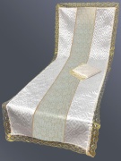 Комплект (атласная т/с "Венеция", парча "Крест в лучах", кружево, тесьма) FITTONE