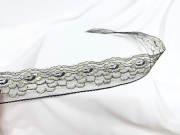 Кружево черное с золотом, шир. 4,6 см (под польское) FITTONE