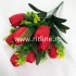 Букет тюльпанов "FITTONE", 9г., выс. 45см, цв.микс