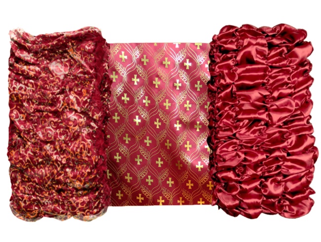 Обивка ELITE атласная (верх атлас с накатом + боковины атлас и органза) FITTONE LUXE