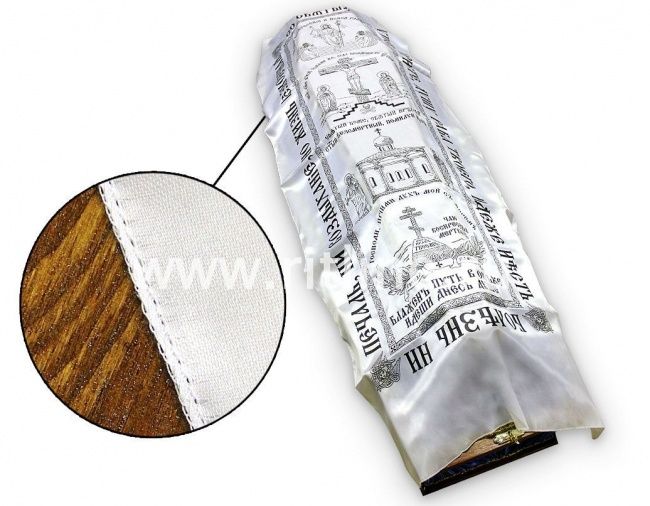 Покрывало атласное, с черной печатью, оверлок, 200х75 FITTONE Покрывало атласное, с черной печатью, оверлок, 200х75 FITTONE