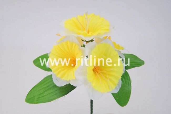 Букет нарциссов, 5г, выс. 21 см, цв. микс FITTONE