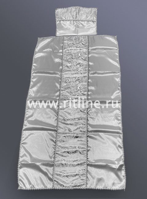 Комплект (атлас, парча "Огурцы", тесьма) FITTONE